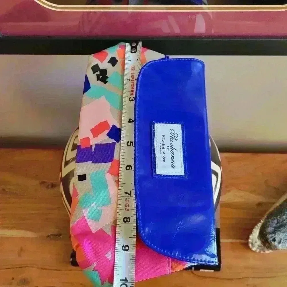 Shoshanna For Elizabeth Arden Multi-Color Organizer Make Up Cosmetic Bag